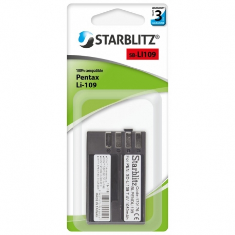 STARBLITZ - Batterie rechargeable compatible Pentax LI-109 Lithium-io