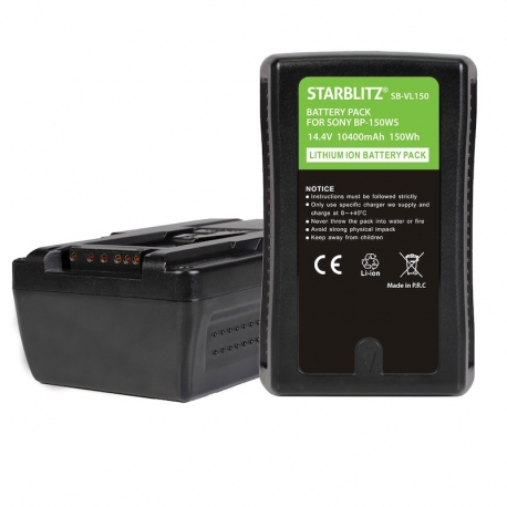 STARBLITZ - Batterie Monture V avec sortie USB et D-TAP 150 Wh