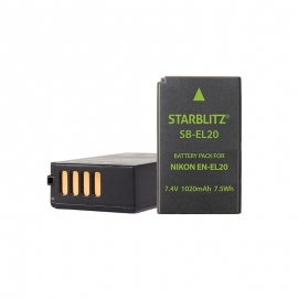 STARBLITZ - Batterie rechargeable compatible Nikon EN EL20 Lithium-io