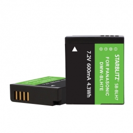STARBLITZ - Batterie rechargeable compatible Panasonic DMW-BLH7E Lith