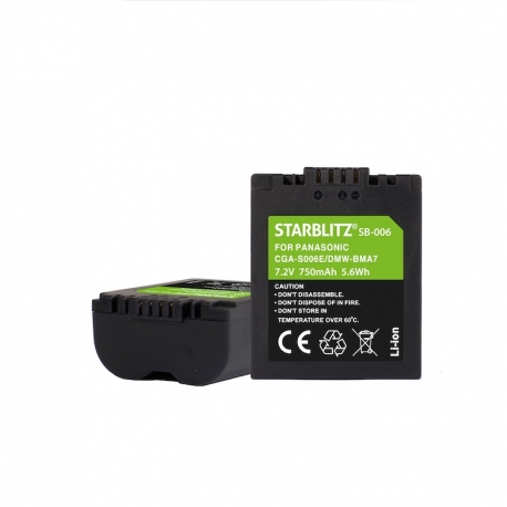 STARBLITZ - Batterie rechargeable compatible Panasonic CGA-S006E /DMW