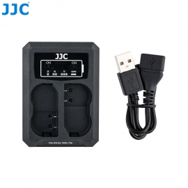 JJC - Chargeur USB pour 2 batteries Nikon EN-EL15, 15a, 15b, JJC B-EN