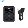JJC - Chargeur USB pour 2 batteries Fujifilm