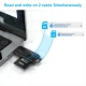 KERPIX - Lecteur de cartes 2-en-1 (SD-MicroSD) USB 3.0