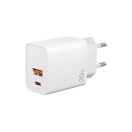Chargeur mural double 20W USBA + USBC