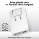 TNB - Chargeur secteur universel pliable 65W à 3 prises (USB-A et US