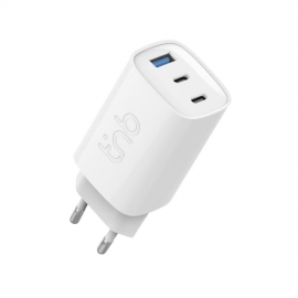 TNB - Chargeur Turbo Charge 65W à 3 prises (USB-A et USB-C x 2)