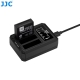 JJC - Chargeur USB pour 3 batteries Ricoh DB120