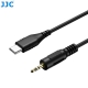 JJC - Cable spiralé prise Jack + USB-C - Compatible Sony