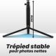 TNB - Kit trépied/selfie avec adaptateurs Photo/Smartphone