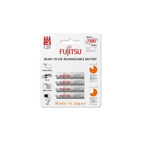 FUJITSU - Blister 4 Piles Rechargeables AAA - NiMh