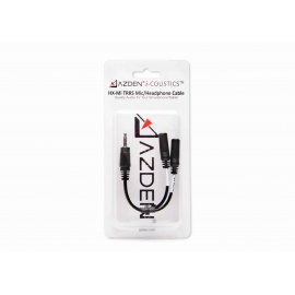 AZDEN - Adaptateur HX-MI TRRS Jack 3.5mm vers 2 prises jack femelle.