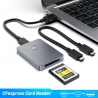Lecteur cartes CF EXPRESS - Type B - 2 prises Type C et USB - 10Gbps