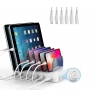 Station de Charge smartphones - 6 Port - 4xType C - 2xMicro-USB