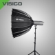 VISICO-Réflecteur fibre softbox SB-018, diam.120cm-18 baleines, bowen
