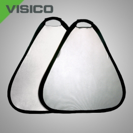 VISICO - Reflecteur Tri-Grip Blanc/Argent 80cm