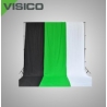 VISICO - Tissu fond de studio en mousseline 3x3m BLANC